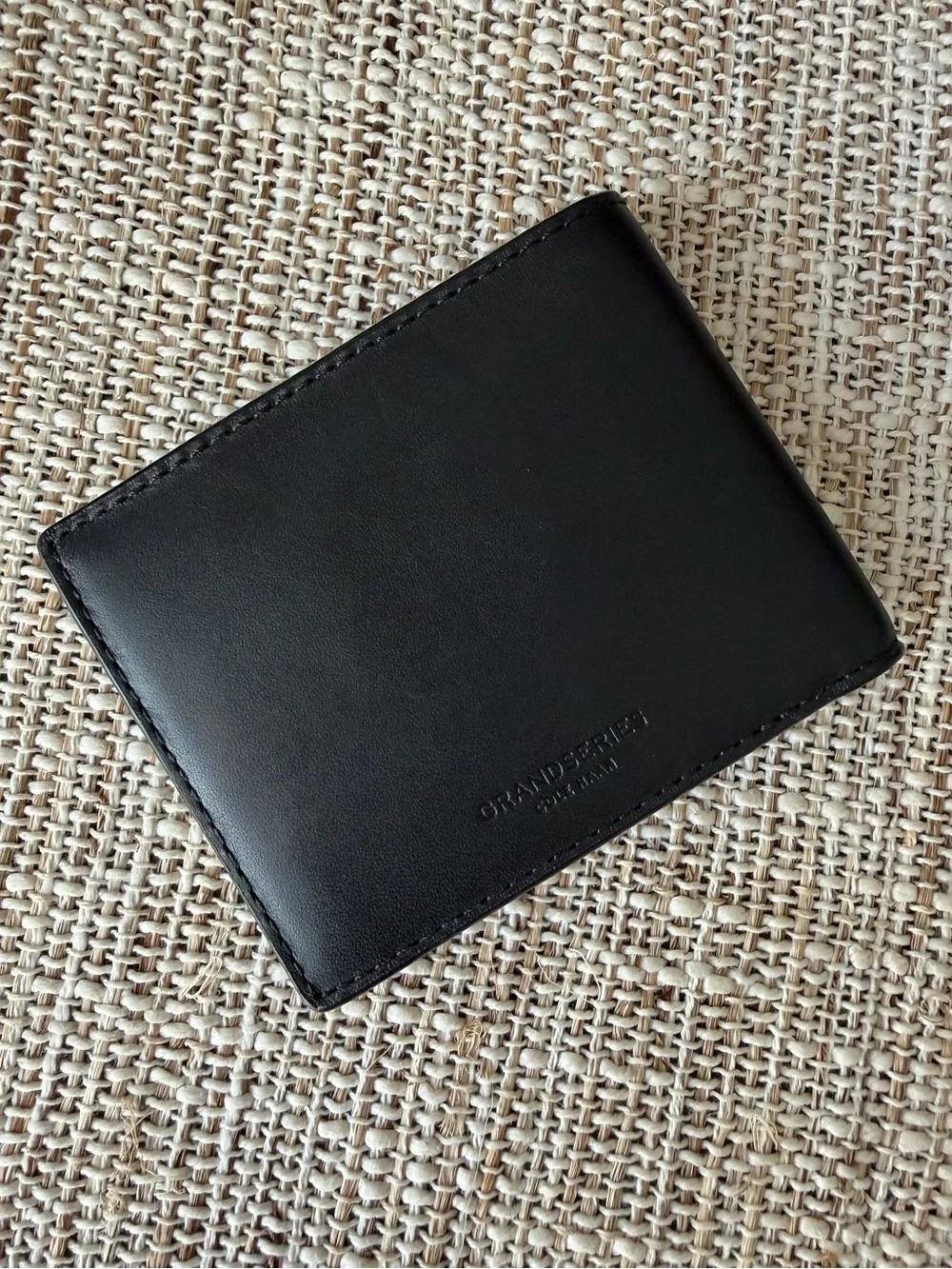 Cole Haan Black Slim Bifold Card Wallet